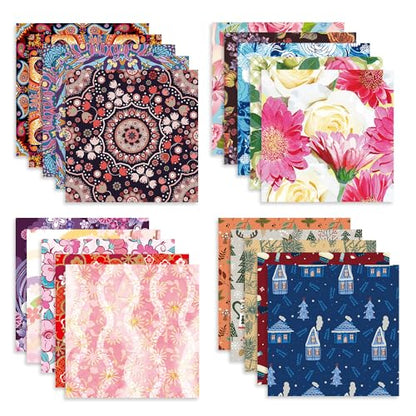 10 Different Packs Full Collection Origami Paper, 6-Inch Double Sided Color - color: 10set
