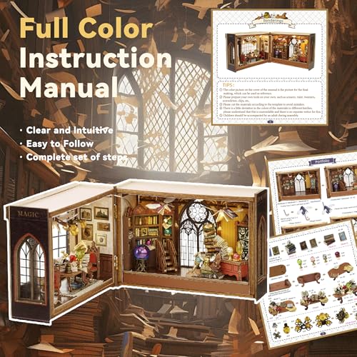 Flever Dollhouse Miniature DIY House Kit Creative Room with Furniture for Romantic Valentine's Gift (Magical Fate) - color: Magical Fate