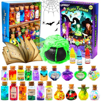 LDomet Fairy Magic Potion Kit for Kids, 20-Bottle Magic Craft Set, Ages 6+ - color: WIZARD