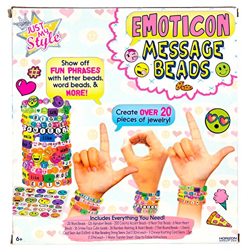Horizon Group USA Jewelry Making Kit, Just My Style Message Beads - color: Message Beads