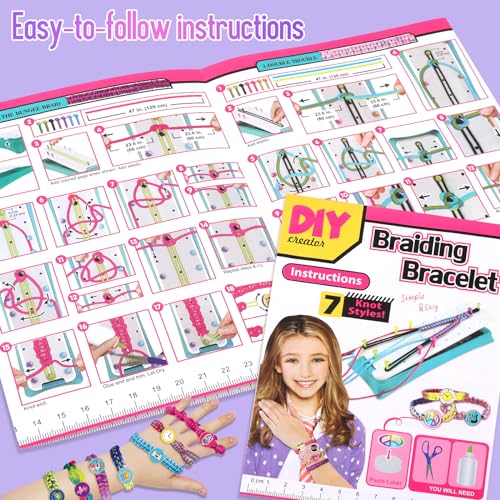Friendship Bracelet Making Kit for Girls - Arts Crafts for Kids String - color: Friendship Bracelet Making Kit