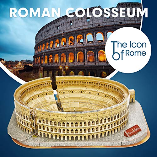 CubicFun Rome Colosseum 3D Architecture Puzzle, 131 Pieces, Ages 8+ - style: 2 Italy︱The Colosseum