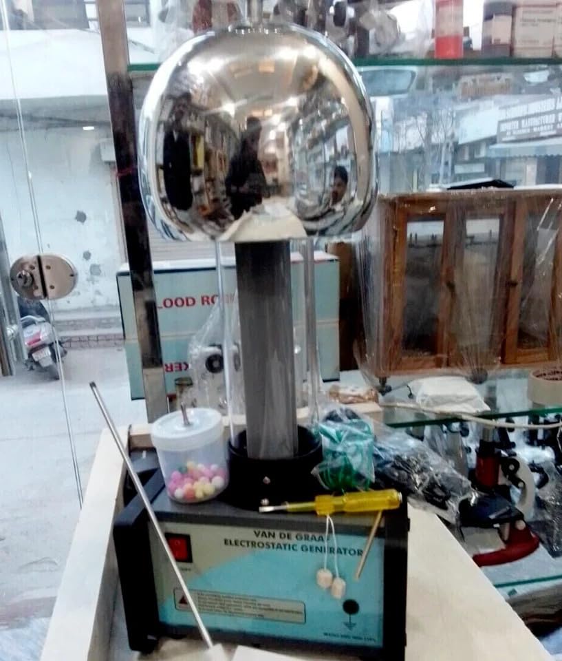 Van De Graaff Generator Motorised in Heavy Motor with All Practical Accessories