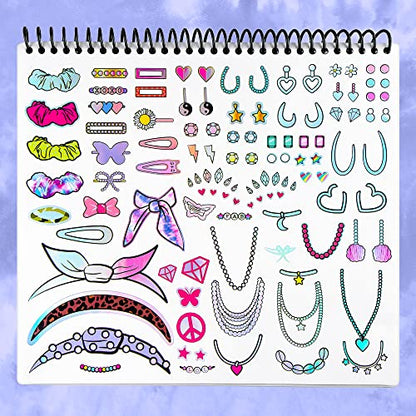 Fashion Angels Make-up & Hair Design Sketch Portfolio - color: Make-up & Hair
