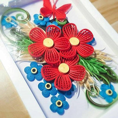ODETOJOY Quilling Paper Strips 10mm 260 Strips Set DIY Origami Paper Quilling Art Length 39cm (26color 10mm) - size: Width-10mm