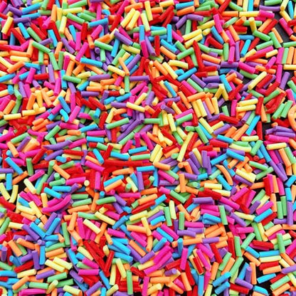 50g Fake Sprinkles Resin Sprinkles Fake Candy Sprinkles Clay Sprinkles Polymer Sprinkles Polymer Clay Slices for Nail Art DIY Crafts Cake Phone Case(21-Colorful Sugar） - color: 31-Colorful