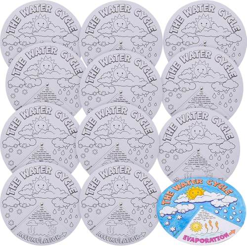 Fun Express Color Your Own Water Cycle Wheels - 12 Pc