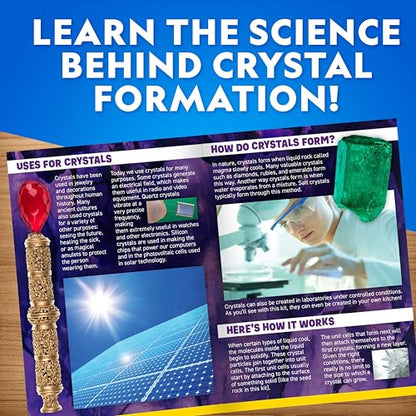 National Geographic Crystal Growing Kit with 5 Unique Activities