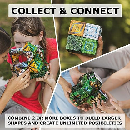 Shashibo DODECA Magnetic Puzzle Cube, Stress Relief Fidget Toy - color: Arctic, size: DODECA