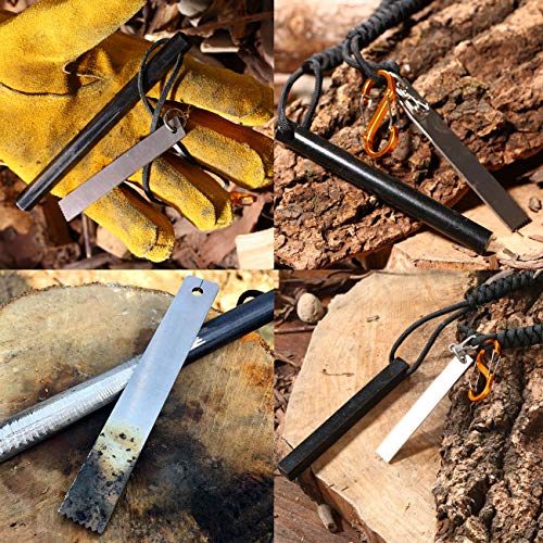 BSGB 2PCS HSS High Speed Steel Striker with mini keychain for Ferro Rod Fire Starter