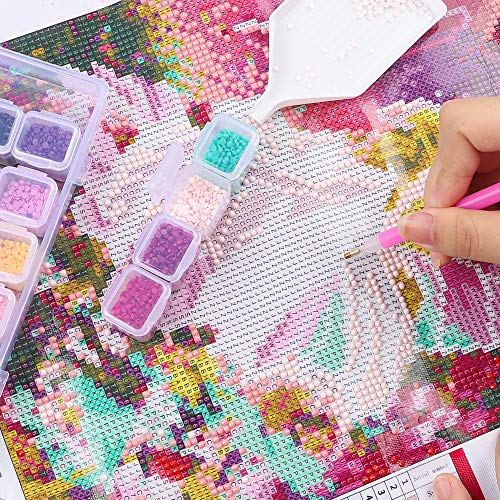 Diamond Painting Storage Boxes 6 Pack 28 Grid 168 Slots Bead Organizer - size: 6pcs