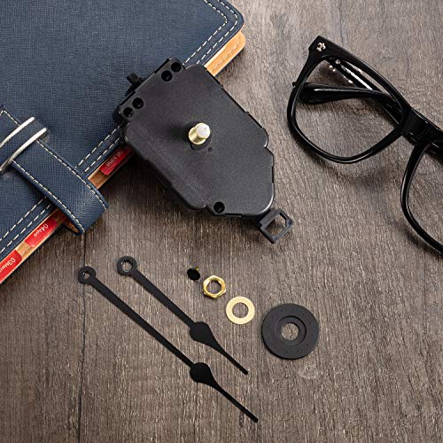 Hicarer Pendulum Clock Mechanism DIY Replacement Clock Movement Long Shaft Pendulum Quartz Hands Movement Mechanism Repair Kit for Kitchen Office(Shaft Length 4/5 Inch/ 20 Mm) - size: Shaft Length 4/ 5 Inch/ 20 mm