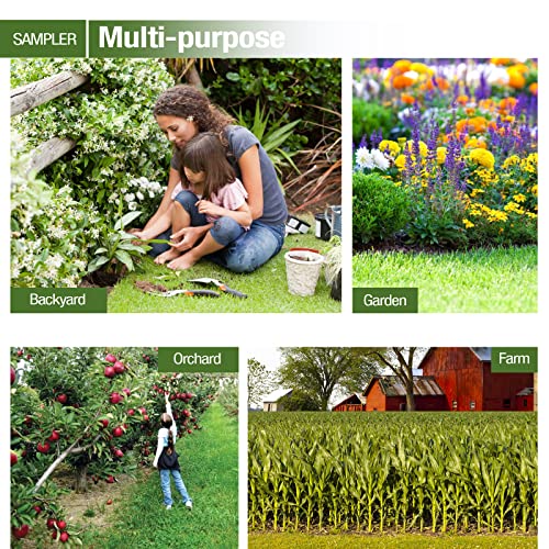 36" Soil Probe, Stainless Steel Soil Sampler Probe with Foot Pedal and Reusable Sample Bags, Soil Test Kits for Lawn Plant Garden Farm Soil Sampling