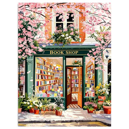 HITO Bookstore Diamond Painting Kits for Adults Bookstore Diamond Art Kits - color: G9594