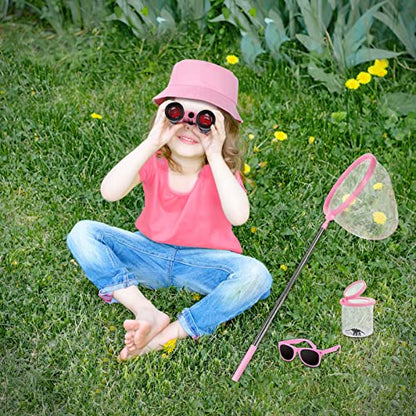 GIFTINBOX Bug Catcher Kit for Kids - Outdoor Explorer Toys Set for Kid - Bug Catching Kits with Binoculars Nature Adventure Toy for Girls Boys - Kids Exploration Gifts for Girl 3-12 Years Old