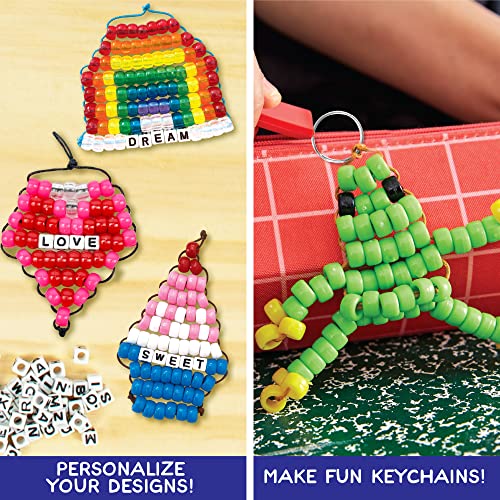 Made By Me Ultimate Bead Pets by Horizon Group USA, Bead Pets Crafts for Kids, Includes Over 1400 Beads, Cording, Keychains & Carabiner Clips, Design Templates, Storage Cases & More - style: Ultimate Bead Pets