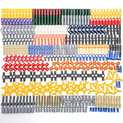370 Pcs Technic-parts Pin Set Wheels-Axles-Pneumatic-ball and socket jonts