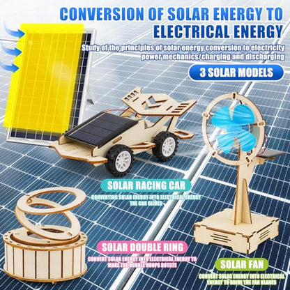 LUCKY GUESS 8 in 1 STEM Science Kit for Kids, Solar & Physics Experiments