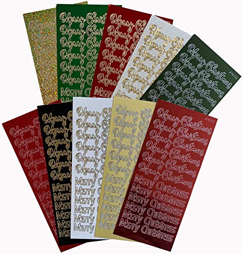 Paper Wishes – Dazzles Stickers Collection | Unique Stickers for Scrapbooking, Cardmaking, Gifts and All of Your DIY Crafting, Art and Creative Projects - Inspiration at Your Fingertips - color: Merry Christmas