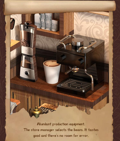 DIY Miniature Dollhouse Kit, 3D Wooden Puzzle Coffee Shop Model, Creative Mini Cafe Building Set with Furniture, Arts and Crafts Gift for Adults & Teens (Country Cafe) - style: Rustic