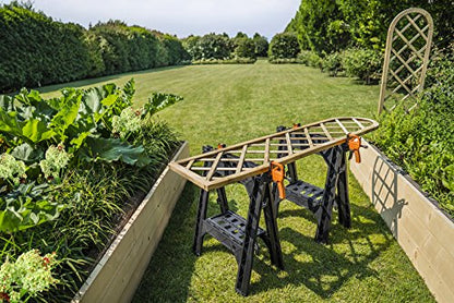 Worx WX065 Clamping Sawhorses with Bar Clamps - style: Clamping Sawhorse Pair