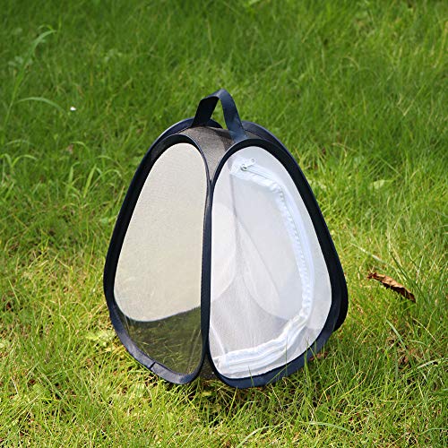 RESTCLOUD Mini Butterfly Habitat, Insect Mesh Cage, Bug Terrarium Pop Up 7.5" x 11" Tall - size: 7.5" x 11"