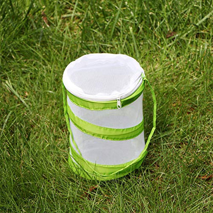 Mini Butterfly Habitat, Insect Mesh Cage, Bug Terrarium Pop Up 5.5" x 7" Tall (Pack of 4) - size: 5.5" x 7" (Pack of 4)