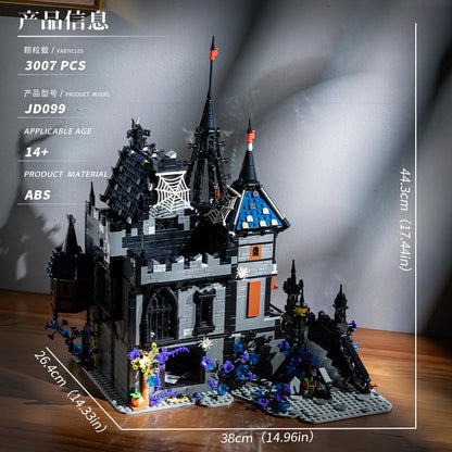 Dracula Haunted House - Blocks Set,3007 PCS Halloween Castle for Adults - style: Dracula Castle