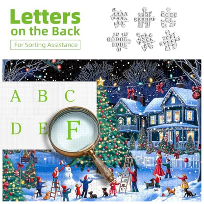 Blueforest 1000 Piece Community Christmas Tree Jigsaw Puzzle for Adults - color: Community Christmas Tree