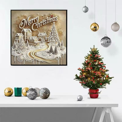 Merry Christmas Pearl Diamond Art Kits for Adults,5D Diamond Painting Kit - color: GM8883