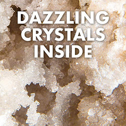 Blue Marble Break Open 2 Jumbo Geodes– Break Your Own Large Geode with Crystals, Earth Science Kit for Kids to Learn Geology, Gifts for Rock Collectors, Cool Rocks for Boys and Girls