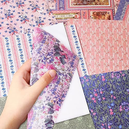 6x6" Cardstock Single Sided Scrapbooking,Craft Decorative Scrap Book Paper - color: 24sheets-garden plants