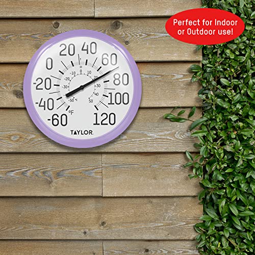 Taylor Precision Products 6700LC Big and Bold Dial Thermometer, 13.25", Lilac - color: Lilac, size: 13.25 inches (Pack of 1)