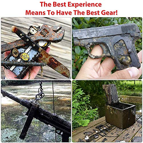 FINDMAG 2625 LBS Fishing Magnet, 4.57 Inch Double Sided Fishing Magnet Kit - color: Black Kit Double Hole, size: 4.57 inches(116mm)-2625lb