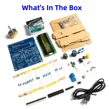 DIY Frequency, Inductance & Capacitance Meter Soldering Practice kit, Complete Soldering Project kit with Components, PCB & Enclosure, Perfect for Electronics Enthusiasts & Beginners