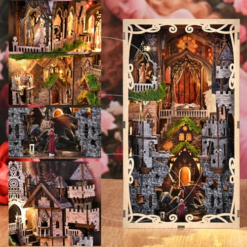 CCCDF Book Nook Kit, Sleeping Beauty DIY Miniature Dollhouse Booknook Kit - color: Sleeping Beauty