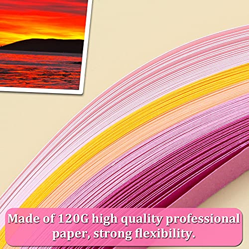 Zorfeter Multi-Color Quilling Paper Strips Kits, 10mm Width, 15" Length - size: Paper Width: 10mm