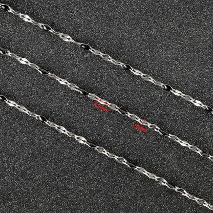 UMAOKANG 16.4 Feet Jewelry Making Chains Stainless Steel Chain Bulk - color: Steel-Black