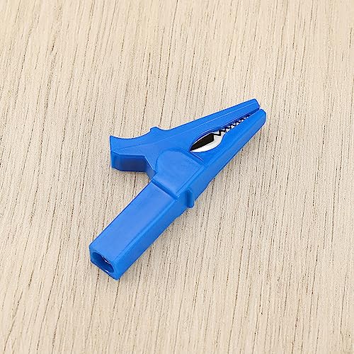 SING F LTD 5 Sets Alligator Clips with 4mm Banana Plugs 220V 30A Insulated Full Protective Crocodile Clips Electrical Test Clips for Multimeter and Clamp Meters Test