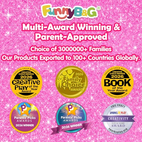 FUNNYB&G Foil Art Craft Kit for Kids, Sparkly Birthday Gift Toy for Girls - style: Princess