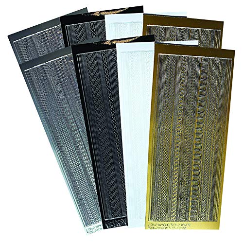 Paper Wishes – Dazzles Stickers Collection | Unique Stickers for Scrapbooking, Cardmaking, Gifts and All of Your DIY Crafting, Art and Creative Projects - Inspiration at Your Fingertips - color: Thin Line