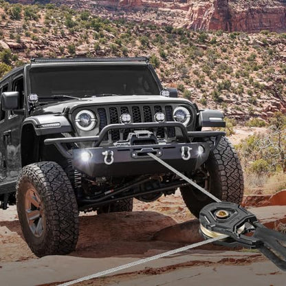 Nilight Forged Snatch Block 18 Ton Winch Pulley System E-Coated Rustproof - color: Heavy‑Duty Upgraded Winch Snatch Block 18T