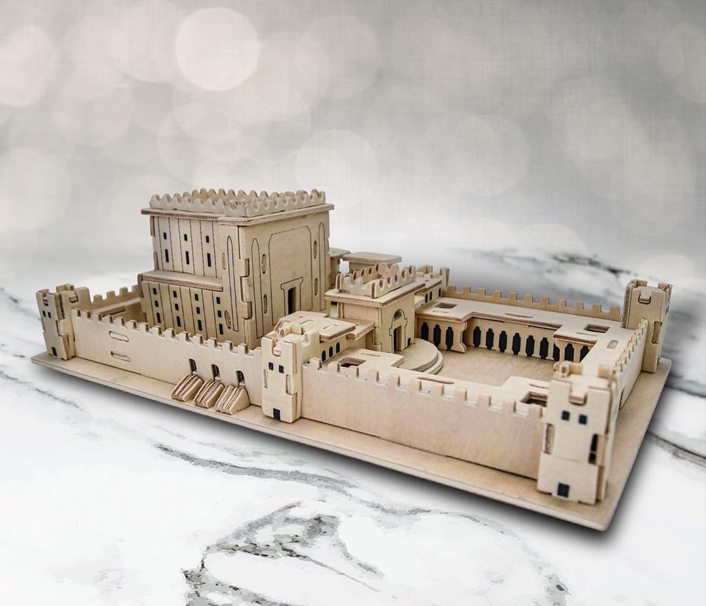 MASORET Wooden 3D Jerusalem Temple Model KIT Jewish Israeli Beit Hamikdash Replica Puzzle, Teens to Adults, 10 * 6 * 4 Inch… - style: Set 3