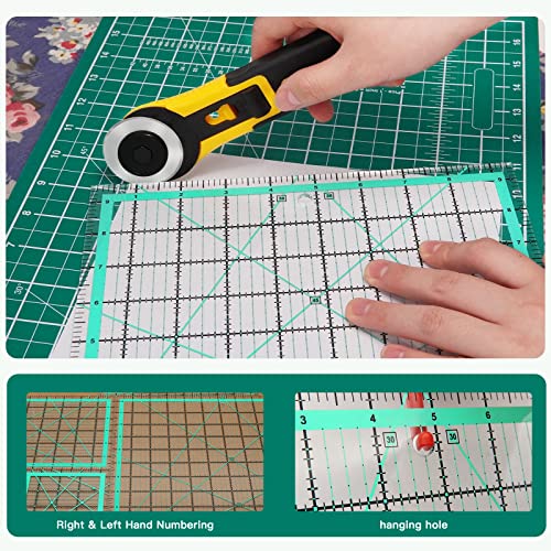 MANUFORE Quilting Ruler 4-Piece Square Sewing Acrylic Ruler Quilting Tools - style: 4pcs Square IN