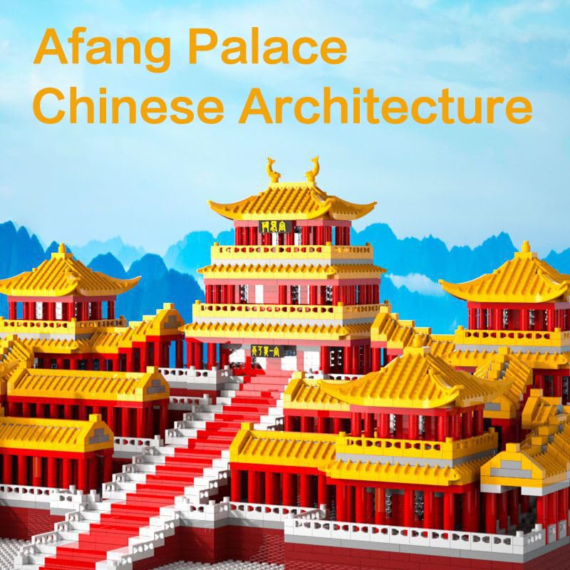 Chinese Architecture Micro Building Bricks Model Kit for Adults