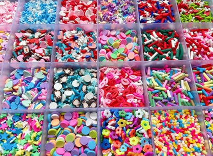EHOPE Fake Sprinkles 220G Polymer Clay Slices Fake Candy Sprinkle Faux Sprinkles for Nail Art DIY Crafts Cake Phone (28 Styles) - color: 28 Styles