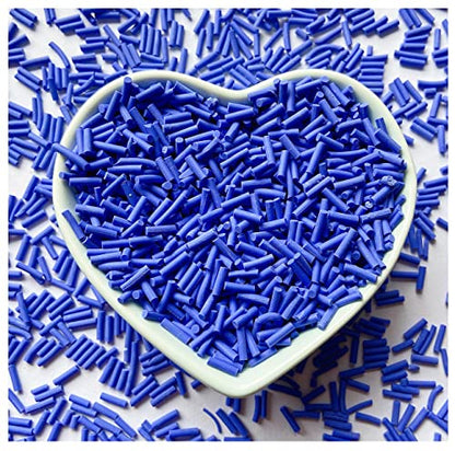EHOPE 50g Fake Sprinkles Resin Sprinkles Fake Candy Sprinkles Clay Sprinkles Polymer Sprinkles Polymer Clay Slices for Nail Art DIY Crafts Cake Phone Case(11-Dark Blue） - color: 21-Dark Blue