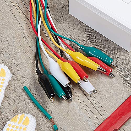 WG-026 10-Piece Test Lead Set with Alligator Clips, 22 AWG, 20.5-Inch - size: 3 PACK