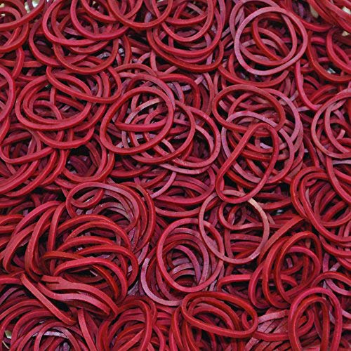 Rainbow Loom Solid Rubber Plastic Bands, Burgundy - color: Burgundy