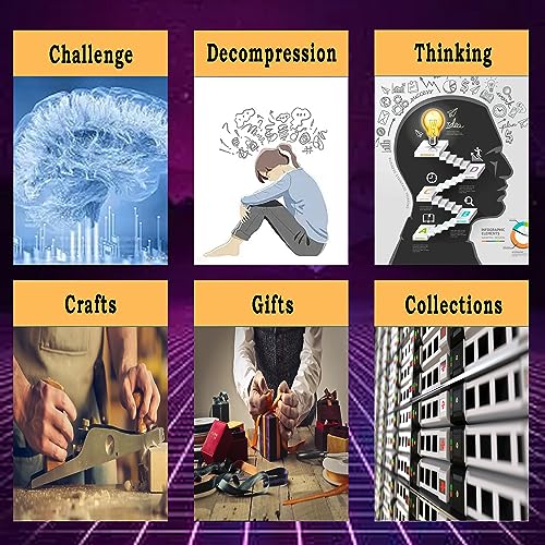 Metal Brain Teasers Puzzles for Adults Gift 3D Metal Puzzles Set